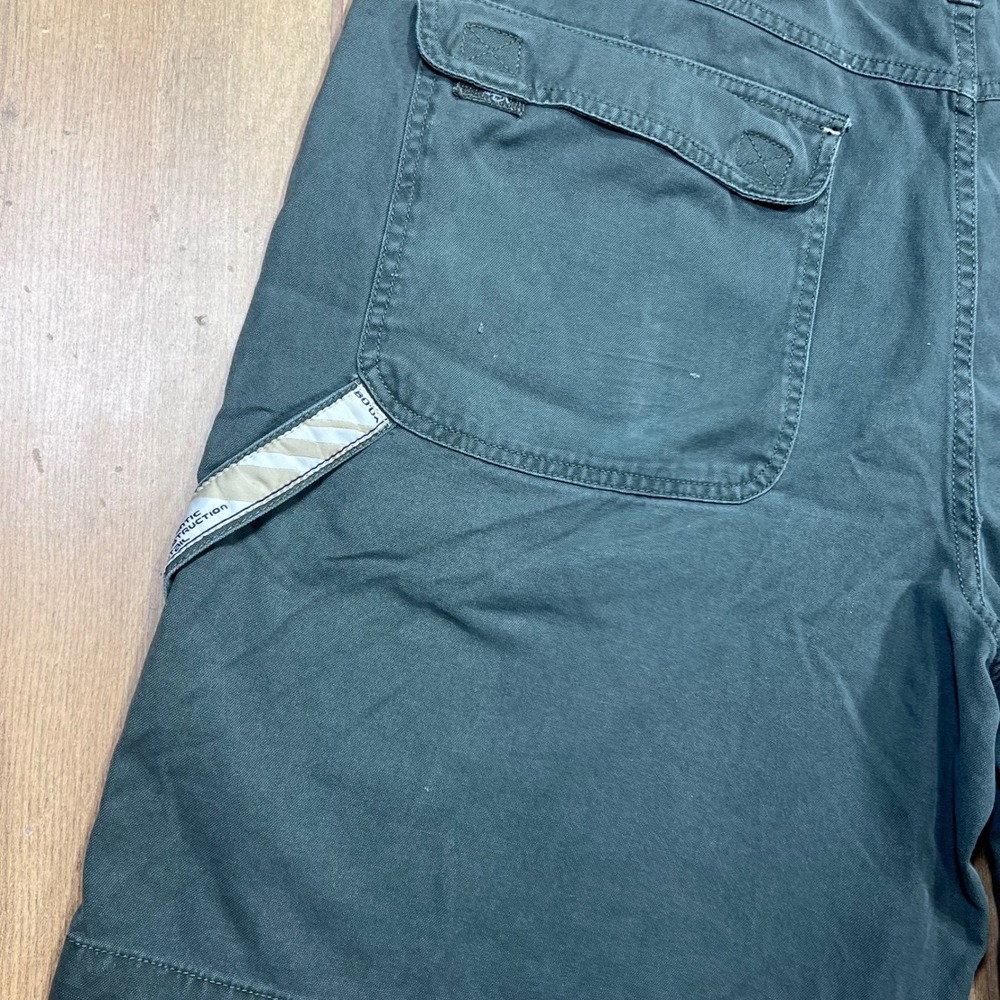 Faded Glory Mens 40 Carpenter Utility Shorts Service Green Canvas FG6006 Cotton - Picture 3 of 15